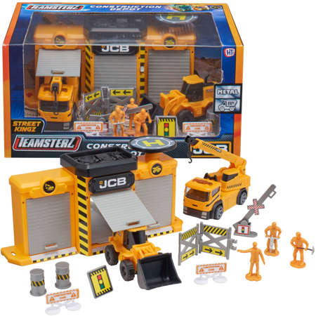 Teamsterz JCB Construction Set mit Fahrzeugen und Figuren