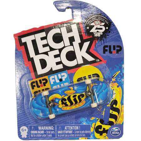 Tech Deck Fingerboard Skateboard Flip Gold Lampe + Aufkleber