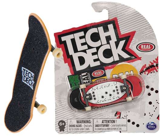 Tech Deck Fingerboard Skateboard Real Skateboard Alphabet Blindenschrift + Aufkleber