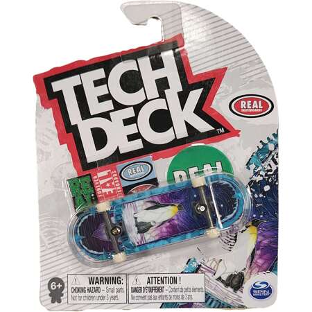 Tech Deck Fingerboard Skateboard Real Skateboards Pinguine + Aufkleber