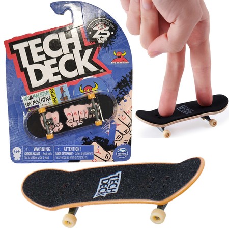 Tech Deck Fingerboard Skateboard Toy Machine Hands + Aufkleber