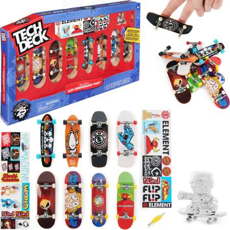 Tech Deck Satz bunter Fingerboard-Skateboards 8er-Pack Skateboards Handarbeit Figur Tech Deck Dude