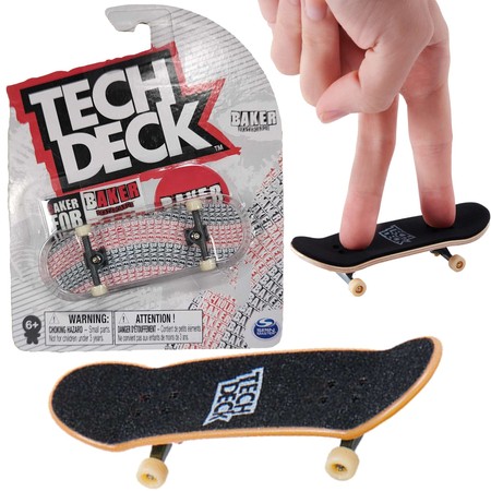 Tech Deck deskorolka fingerboard Baker for Life + naklejki