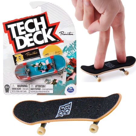 Tech Deck fingerboard skateboard Primitive + Aufkleber