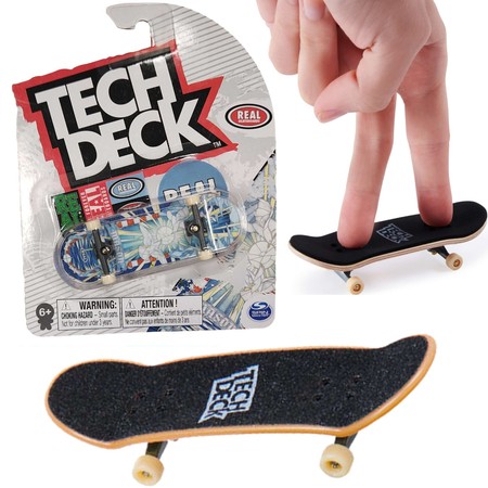 Tech Deck fingerboard skateboard Real Skateboards mirage + Aufkleber