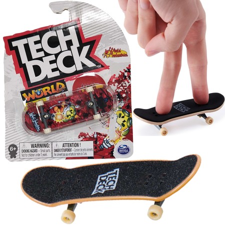 Tech Deck fingerboard skateboard World Industries War + Aufkleber