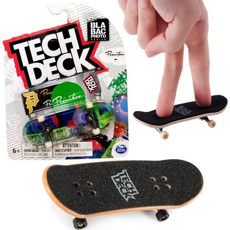 Tech Deck griffbrett Primitive Grün + Aufkleber