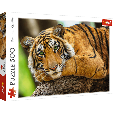 Trefl 37397 Puzzle 500 Portrait eines Tigers