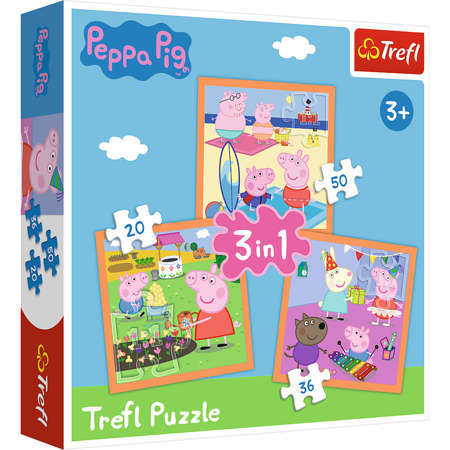 Trefl Puzzle 3in1 Genial Peppa Wutz