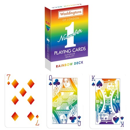 Waddingtons Regenbogenkarten traditionelles Spiel mit Regenbogenkarten