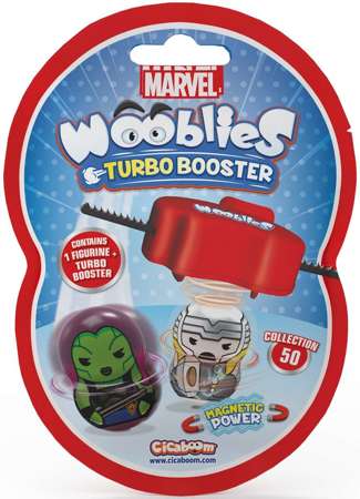 Wooblies Marvel Turbo Booster Figur + Raketenwerfer