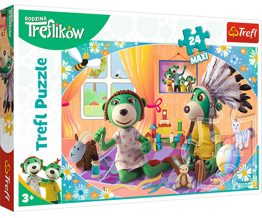 Trefl 14319 Puzzle 24 Maxi Treflik Familie