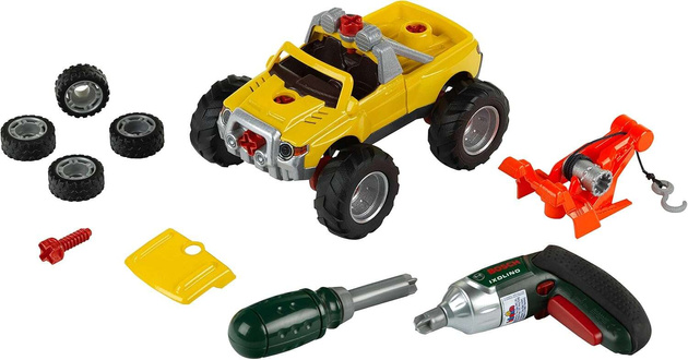 Theo Klein Bosch Car Tuning Set Ixolino II Akkuschrauber Auto Kinder Spielzeug