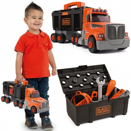 Smoby Black and Decker Truck mit Werkzeugkoffer 2-in-1