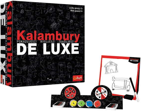 De Luxe Trefl Wortspiele Zeigen, ziehen, raten Gesellschaftsspiel