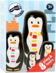 Kleiner Fuß 10619 Matrjoschka-Pinguin-Familie