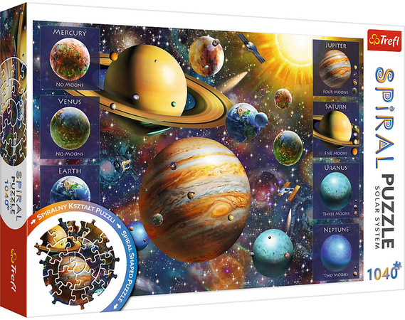 Spiralpuzzle Sonnensystem Trefl 1040 el.