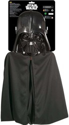 Star Wars Karnevalskostüm Star Wars Darth Vader schwarz Verkleidung Maske + Umhang