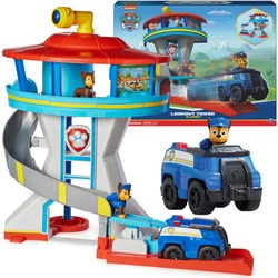 Paw Patrol Beobachtungsstation mit Polizeifahrzeug und Figuren