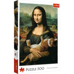 Trefl Puzzle 500 Elemente Moauf Lisa und die Katze Pruczek