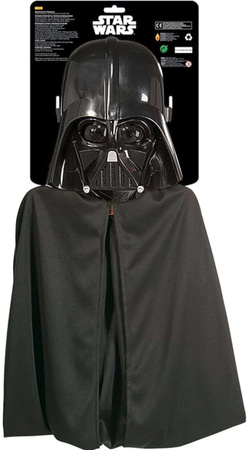 Star Wars Karnevalskostüm Star Wars Darth Vader schwarz Verkleidung Maske + Umhang 