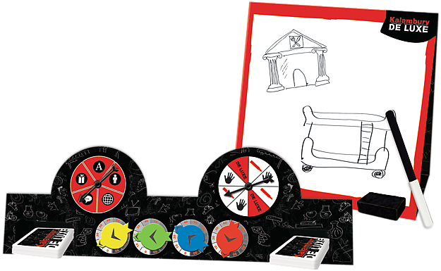 De Luxe Trefl Wortspiele Zeigen, ziehen, raten Gesellschaftsspiel