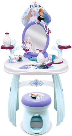 Disney Gefrorene Eiskönigin Toilette mit Hocker und Spiegel 2in1 + 10 Zubehör