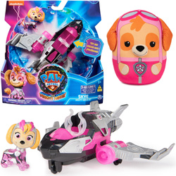 Paw Patrol The Mighty Kinofilm Big Kinofilm Skye Figurenset rosa Jet Fahrzeug Sound Licht