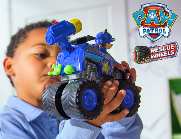 Paw Patrol Rescue Wheels blau Geländewagen mit Chase Figur 6cm