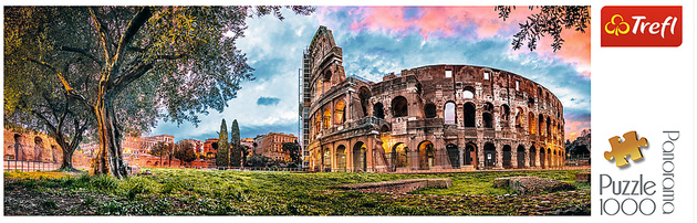 Trefl Puzzle Panorama 1000 Elemente Kolosseum am Morgen